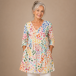 Princess™ | Confetti Dot V-Neck Shirt