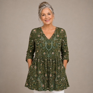 Willow™ | Botanical V-Neck Shirt