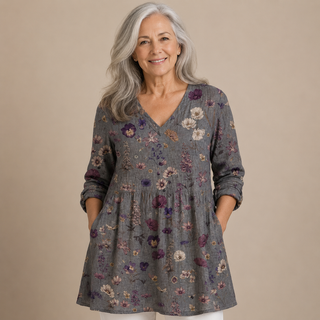 Celeste™ | Wildflower Meadow V-Neck Shirt