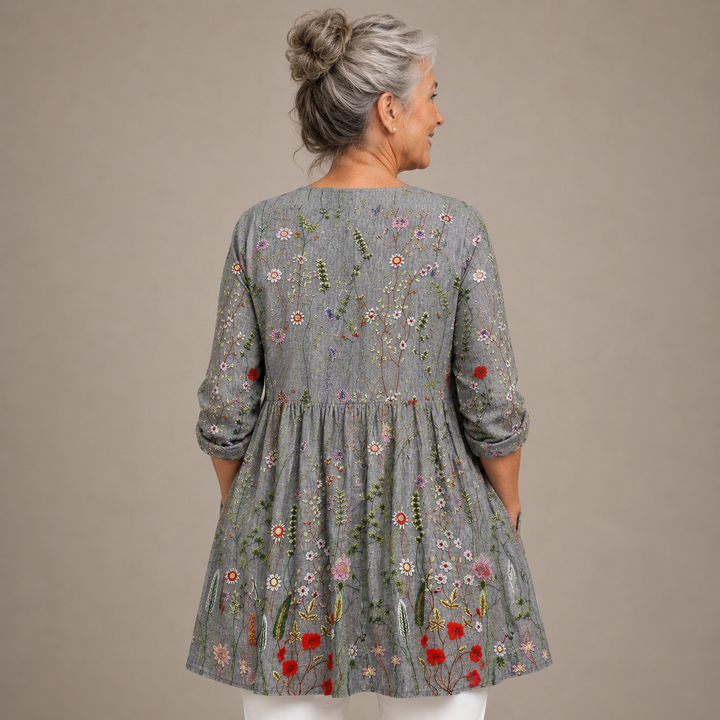 Hazel™ | Wildflower Meadow V-Neck Shirt
