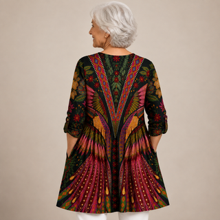 Aurora™ | Bohemian Wings V-Neck Shirt