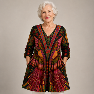 Aurora™ | Bohemian Wings V-Neck Shirt