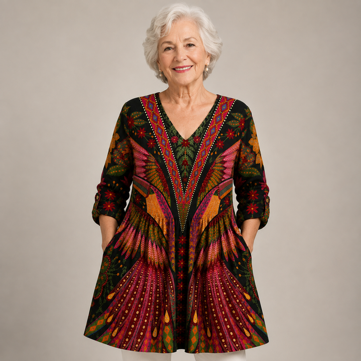 Aurora™ | Bohemian Wings V-Neck Shirt