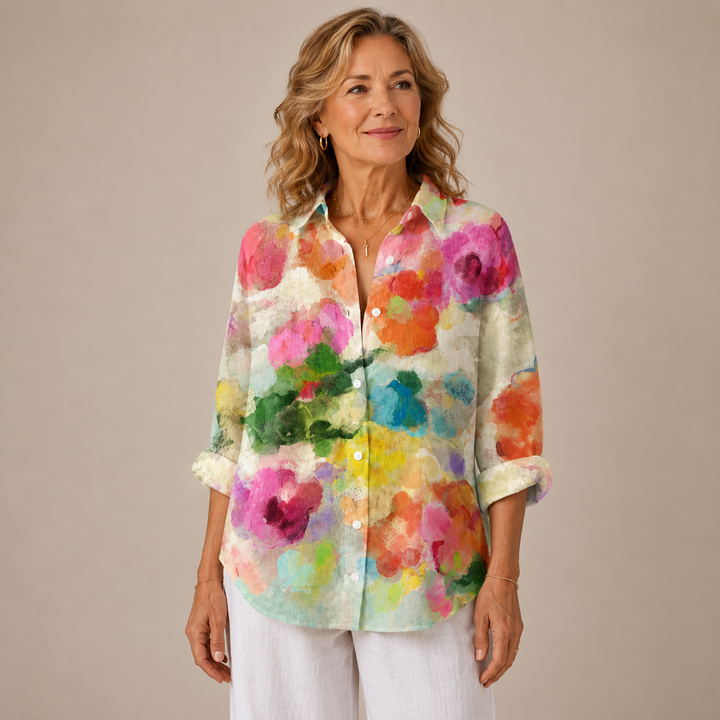 Maren™ | Watercolour Garden Blouse