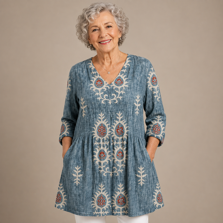 Sage™ | Heritage Meadow V-Neck Shirt