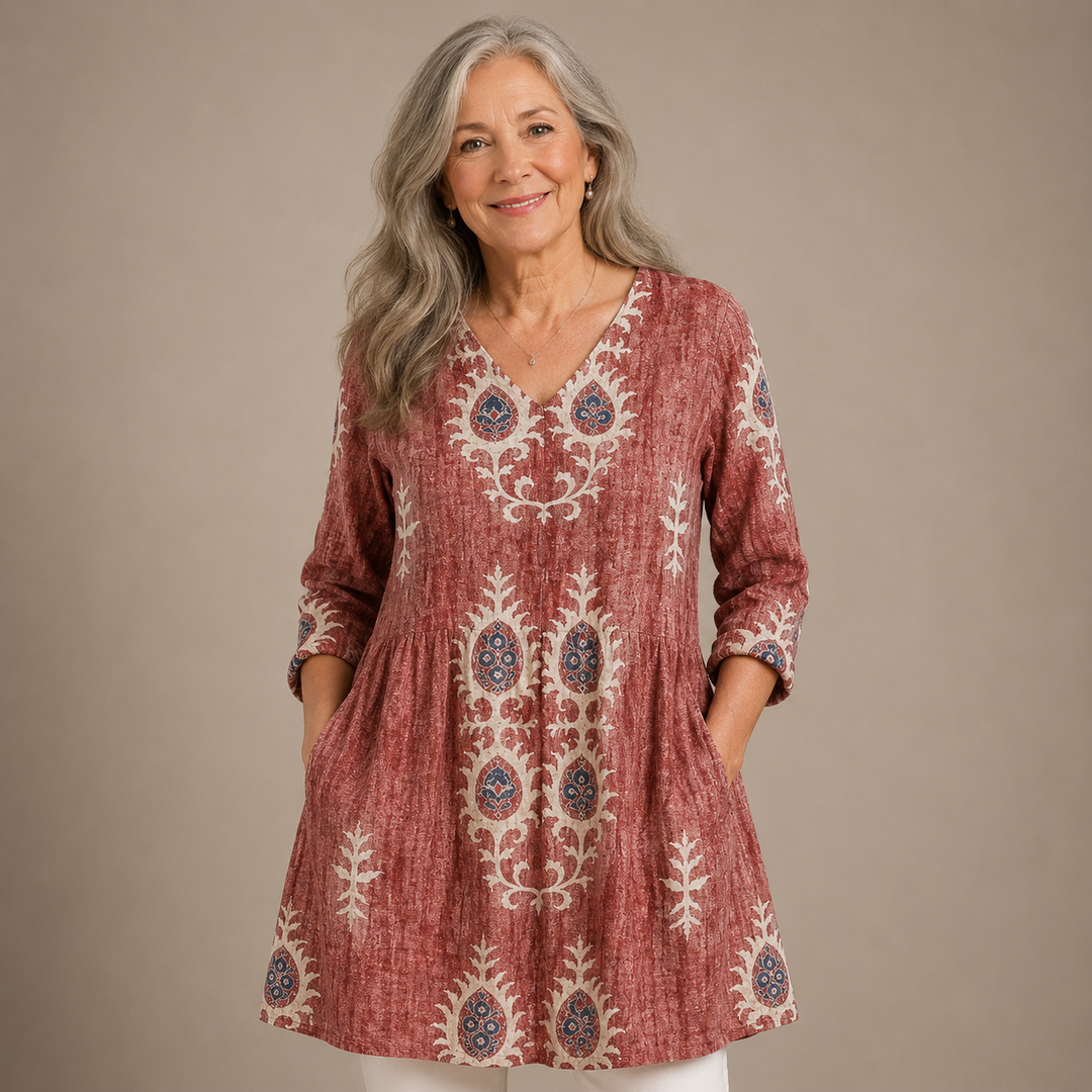 Sage™ | Heritage Meadow V-Neck Shirt