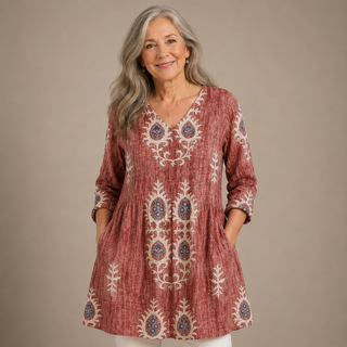 Sage™ | Heritage Meadow V-Neck Shirt