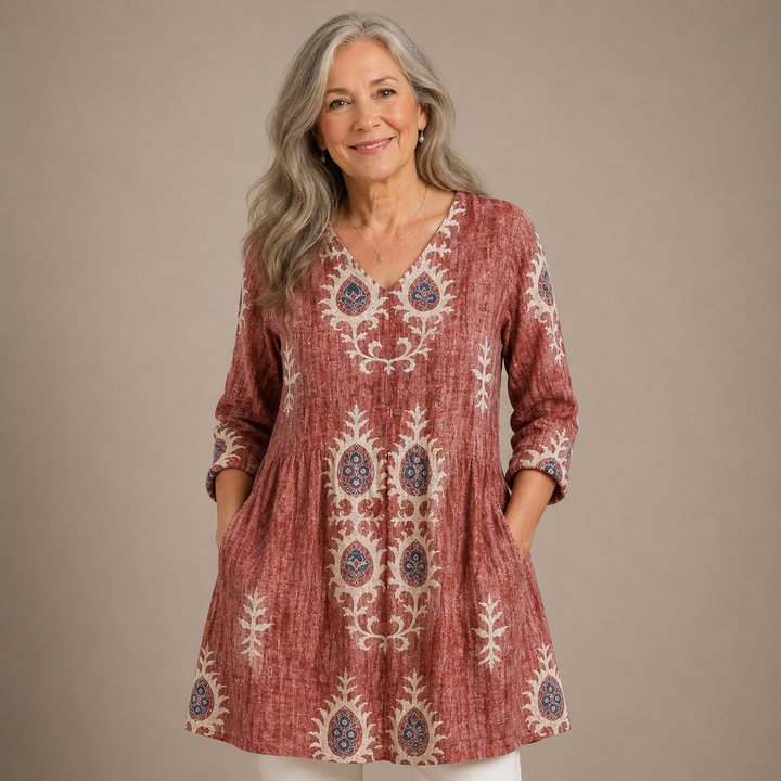Sage™ | Heritage Meadow V-Neck Shirt