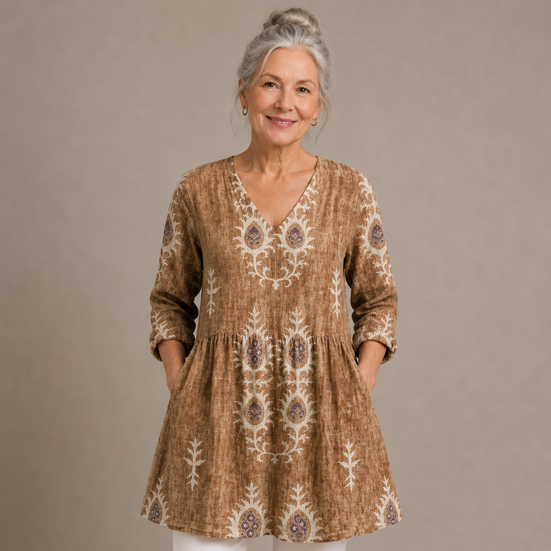 Sage™ | Heritage Meadow V-Neck Shirt