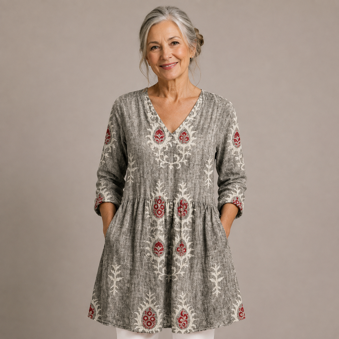 Sage™ | Heritage Meadow V-Neck Shirt
