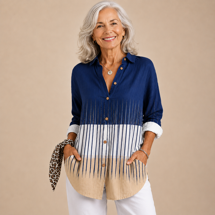 Maëlle™ | Coastal Horizon Blouse