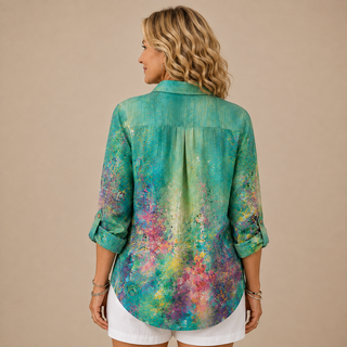 Élodie™ | Watercolour Bloom Blouse