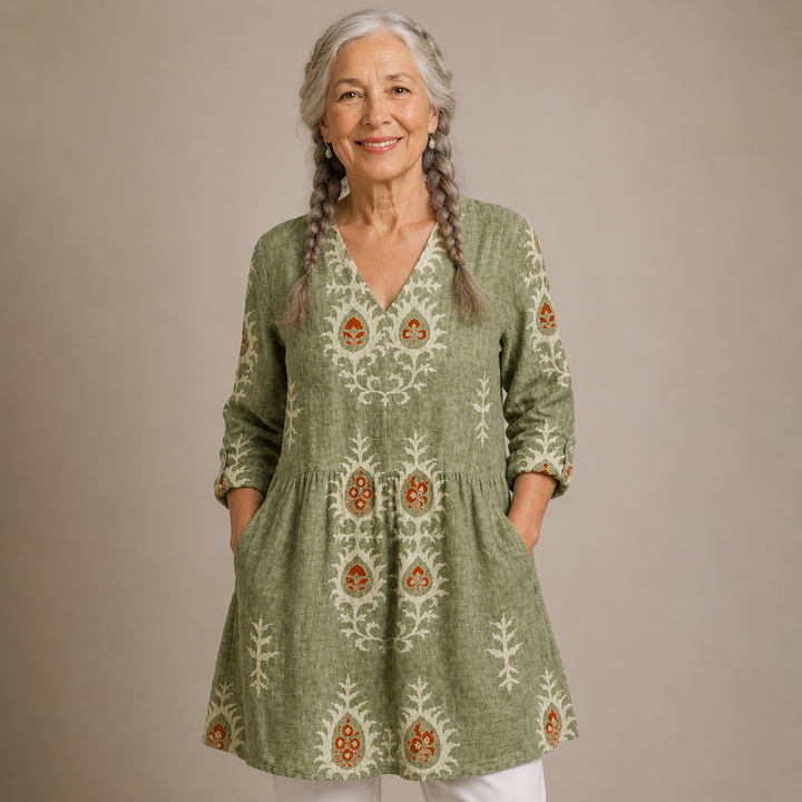 Sage™ | Heritage Meadow V-Neck Shirt