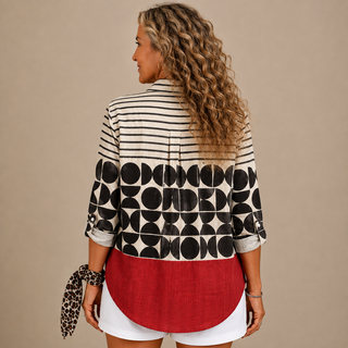 Lysanne™ | Modern Contrast Blouse