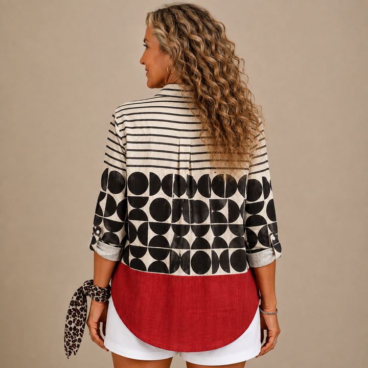Lysanne™ | Modern Contrast Blouse