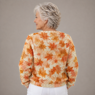 Autumn™ | Maple Leaves Knitted Cardigan