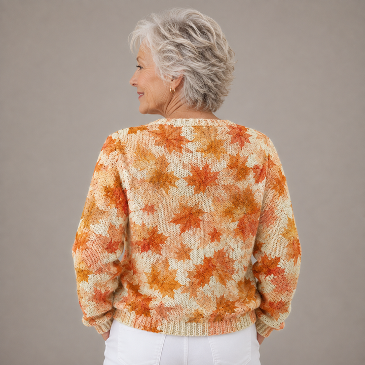 Autumn™ | Maple Leaves Knitted Cardigan