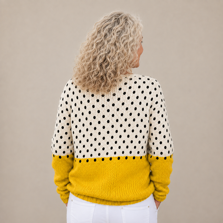 Piper™ | Sunny Polka Knitted Cardigan
