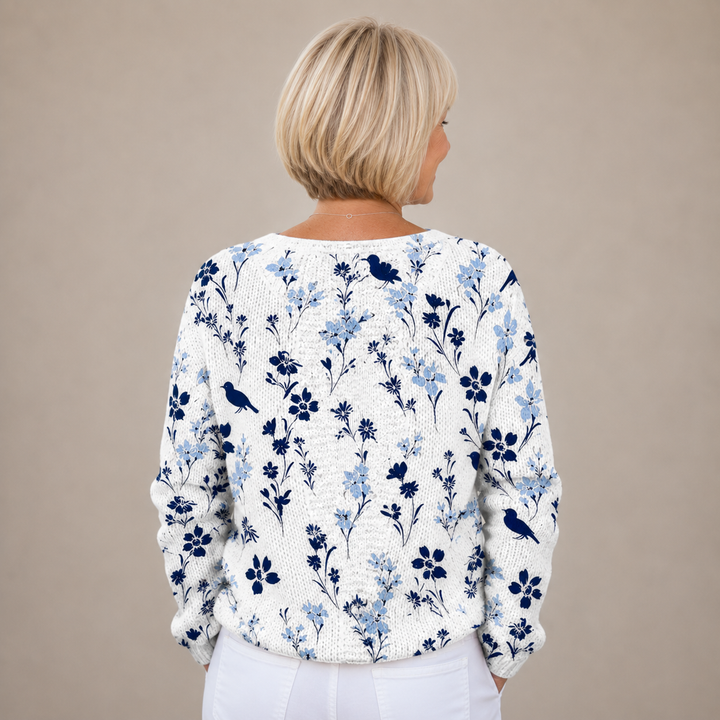Bluebird™ | Botanical Song Knitted Cardigan