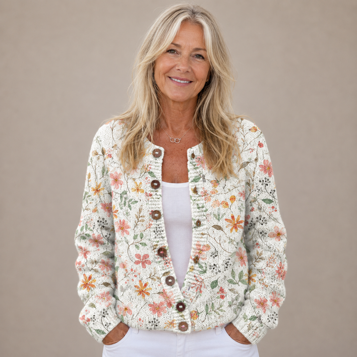 Flora™ | Wildflower Whisper Knitted Cardigan