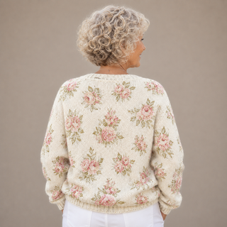 Kerensa™ | Vintage Rose Knitted Cardigan