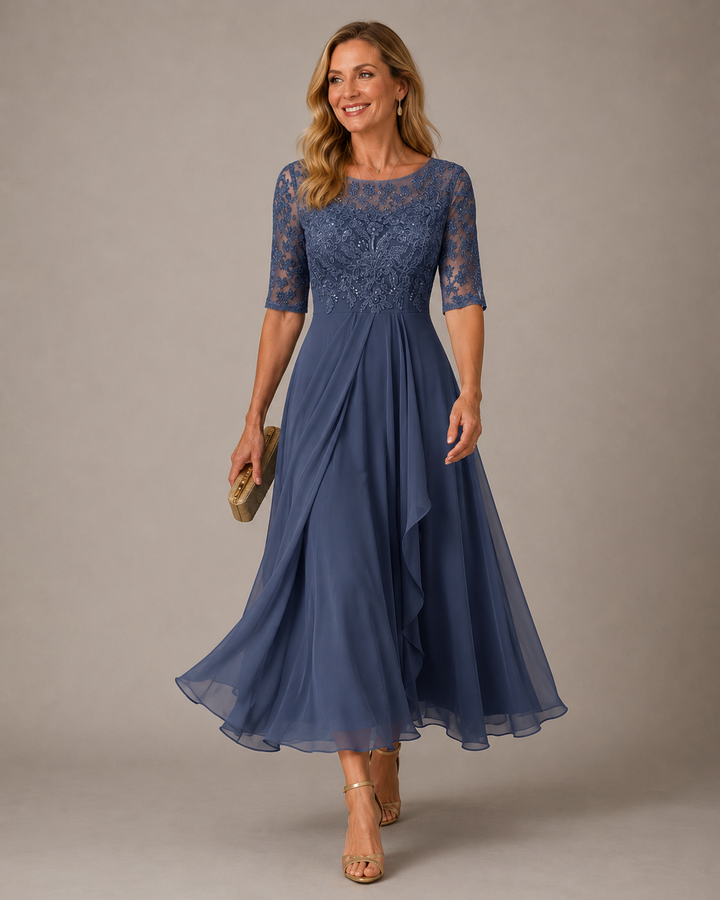 Genevieve™ | Midnight Lace Elegance Dress