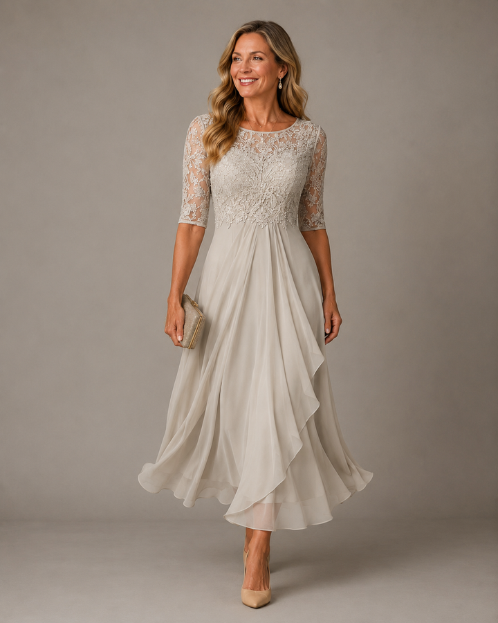 Genevieve™ | Midnight Lace Elegance Dress