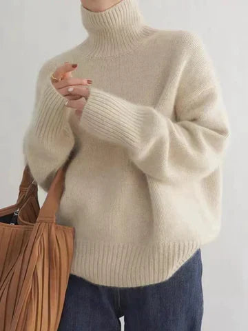 Margot™ | Oatmeal Luxe Turtleneck Sweater