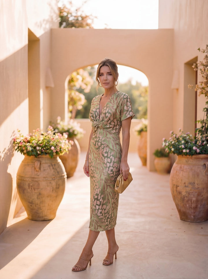 Lavinia™ | Twist Elegance Maxi Dress