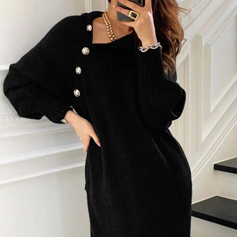 Delfina | Vestido Cuello Envolvente
