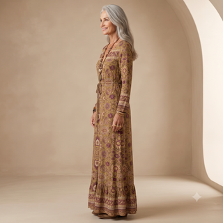 Arianwen™ | Bohemian Heritage Maxi Dress