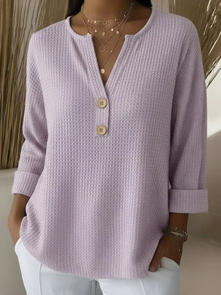 Marlowe™ | Textured Henley Autumn Sweater