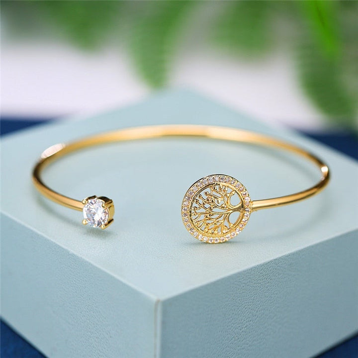 Hermelinda | Pulsera Árbol de la Vida Brillante