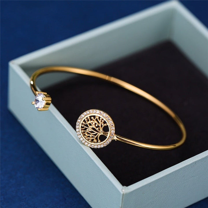Hermelinda | Pulsera Árbol de la Vida Brillante
