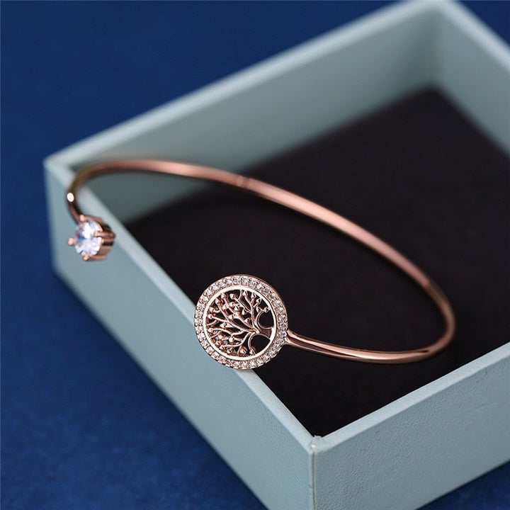 Hermelinda | Pulsera Árbol de la Vida Brillante
