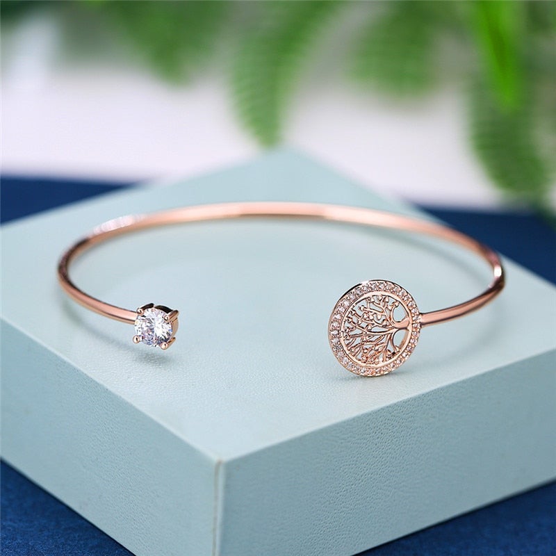 Hermelinda | Pulsera Árbol de la Vida Brillante