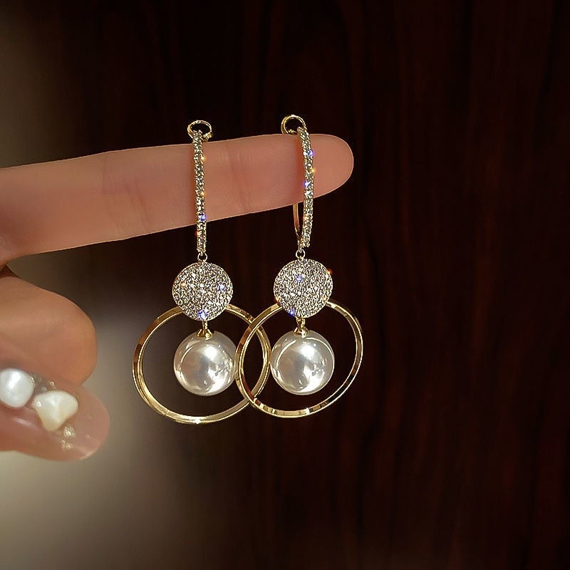 Alodia | Pendientes Perla Orbital