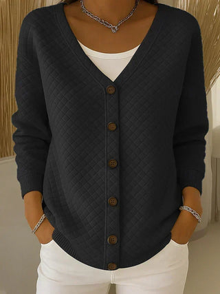 Lilibet™ | Blush Quilted Autumn Cardigan