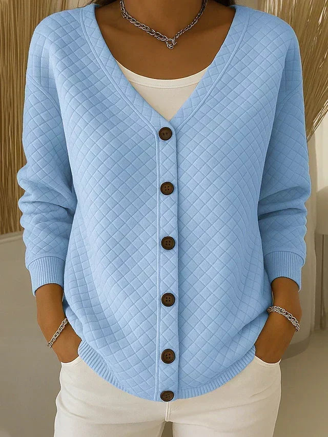 Lilibet™ | Blush Quilted Autumn Cardigan