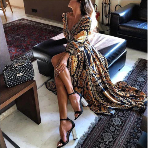 Marisol| Vestido Estampado Tribal