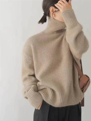 Margot™ | Oatmeal Luxe Turtleneck Sweater
