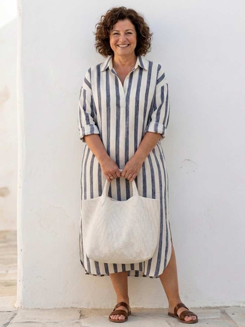 Adara | Vestido Rayas Atemporales