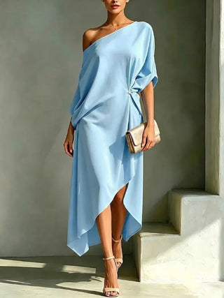 Eliana™ | Sunshine Draped Midi Dress