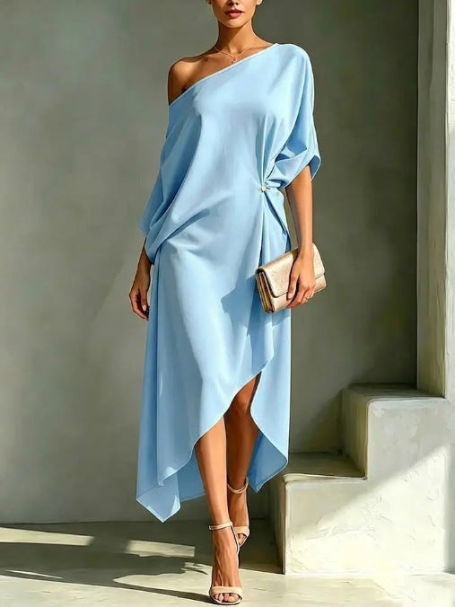 Eliana™ | Sunshine Draped Midi Dress