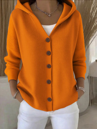 Penelope™ | Hooded Button Autumn Sweater