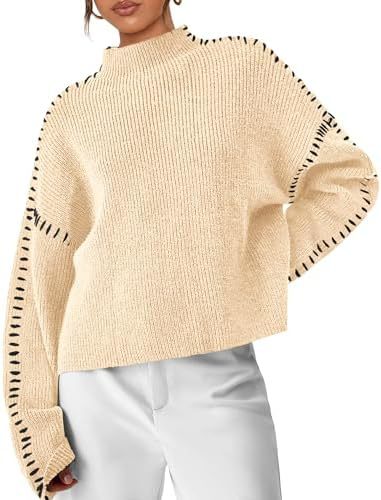 Onyx™ | Luxe Black Contrast Stitch Sweater