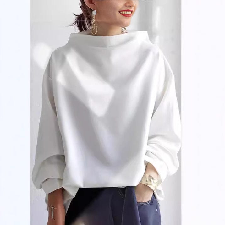 Imogen™ | Black Luxe Draped Sweater