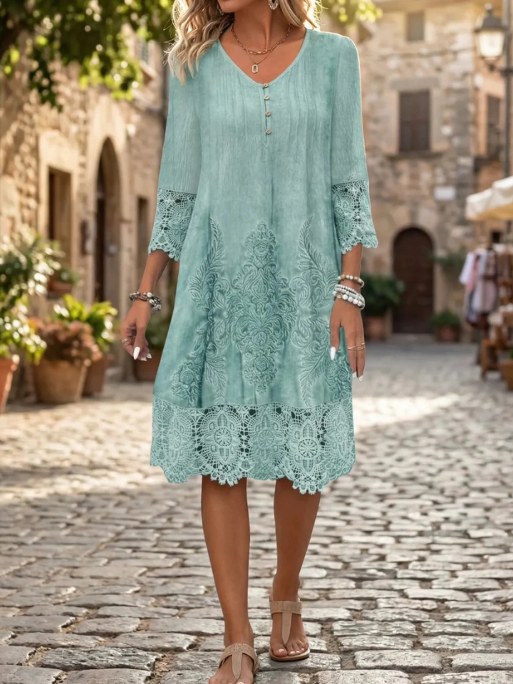 Rosamund™ | Vintage Lace Midi Dress