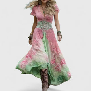 Brielle | Enchanted Rose Maxi Dress