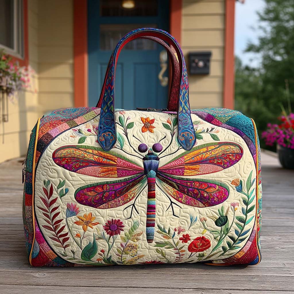 Rustic Flutter Quilted Duffle Bag